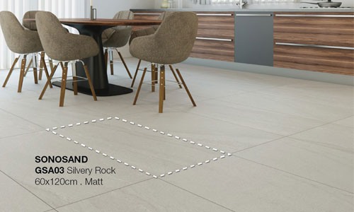  Gạch lát nền màu bạc Silivery Rock GSA03
