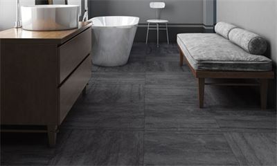 Gạch lát nền màu đen giả granite Pop Rock