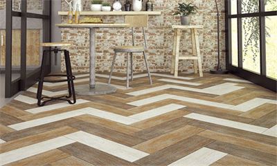 Gạch lát nền giả gỗ GDW 88 Pianta Marrone