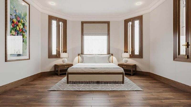 Giường ngủ chung cư gỗ tự nhiên Giường ngủ chung cư gỗ tự nhiên