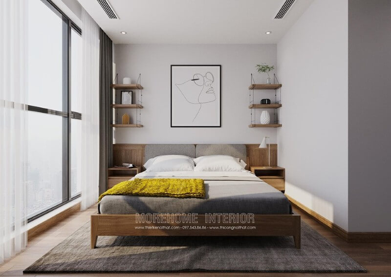 Thiết kế nội thất phòng ngủ chung cư Thiết kế chung cư