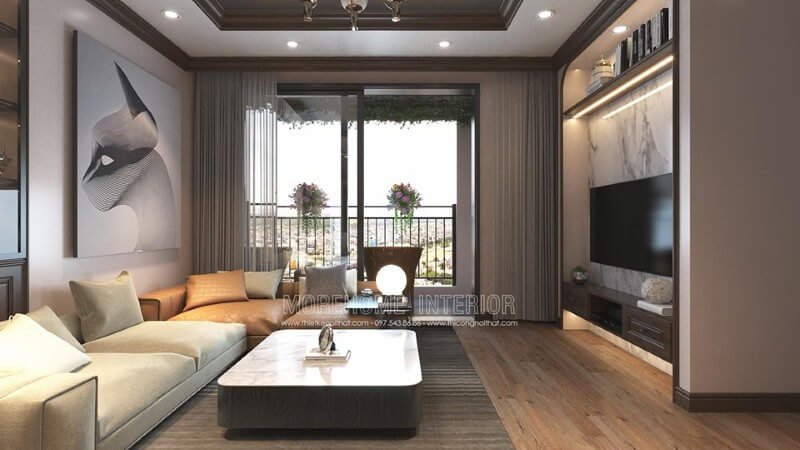 Nội thất phòng khách chung cư hiện đại và sang trọng Thiết kế chung cư