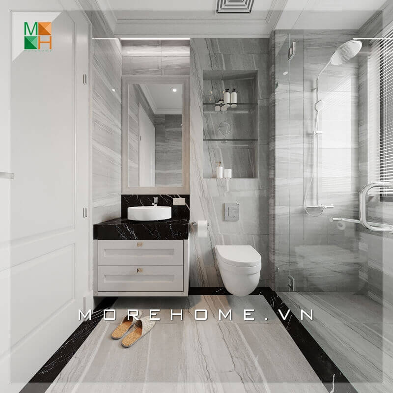 Thiết kế nhà vệ sinh hiện đại và sang trong cho chung cư, nhà phố, biệt thự. Bố trí nội thất chung cư