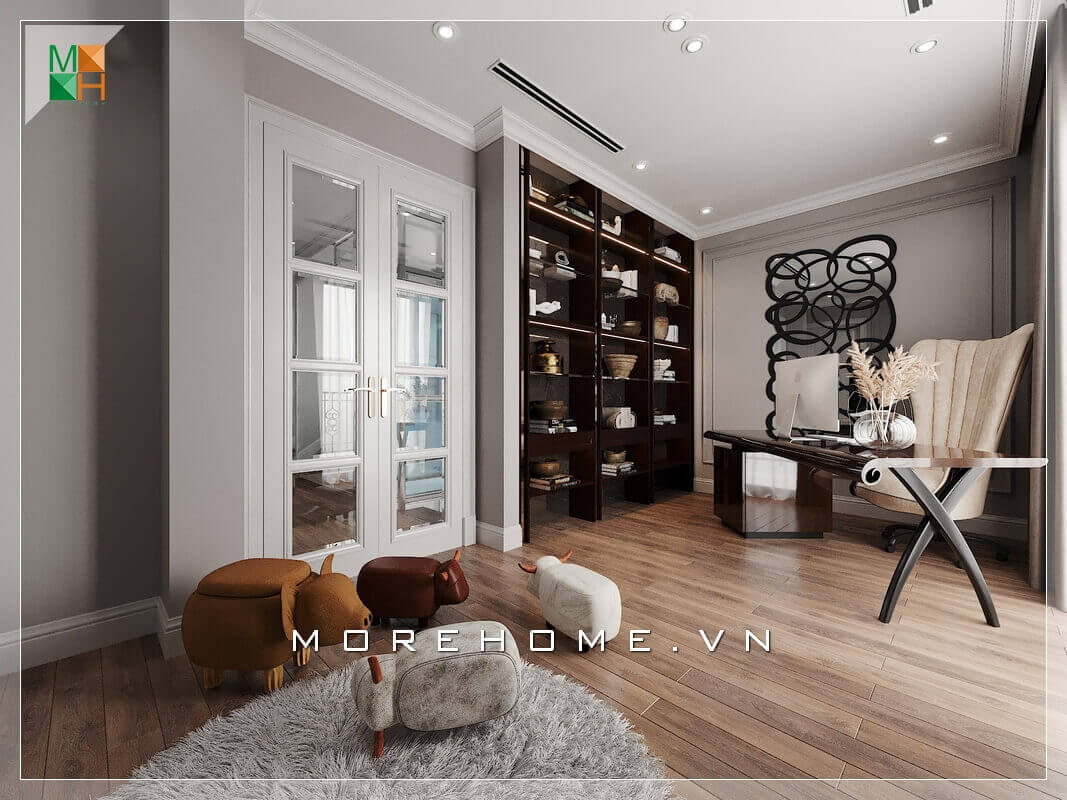 Mẫu thiết kế nội thất phòng làm việc đẹp cho chung cư, biệt thự, nhà phố. Thiết kế nội thất chung cư