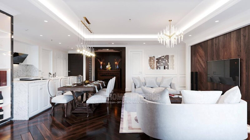 Sofa chung cư tân cổ điển Sofa chung cư tân cổ điển