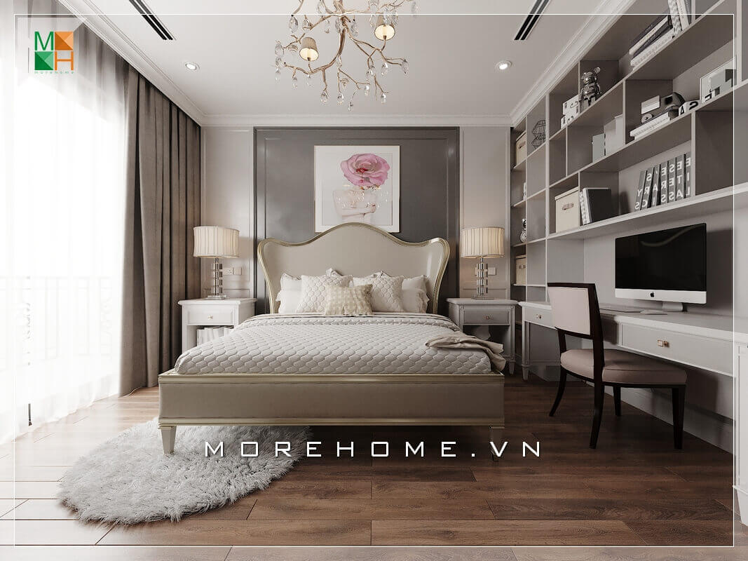 Mê mẩn với mẫu thiết kế phòng ngủ tân cổ điển đẹp, sang trọng cho chung cư, nhà phố, bệt thự. Mẫu thiết kế nội thất biệt thự đẹp
