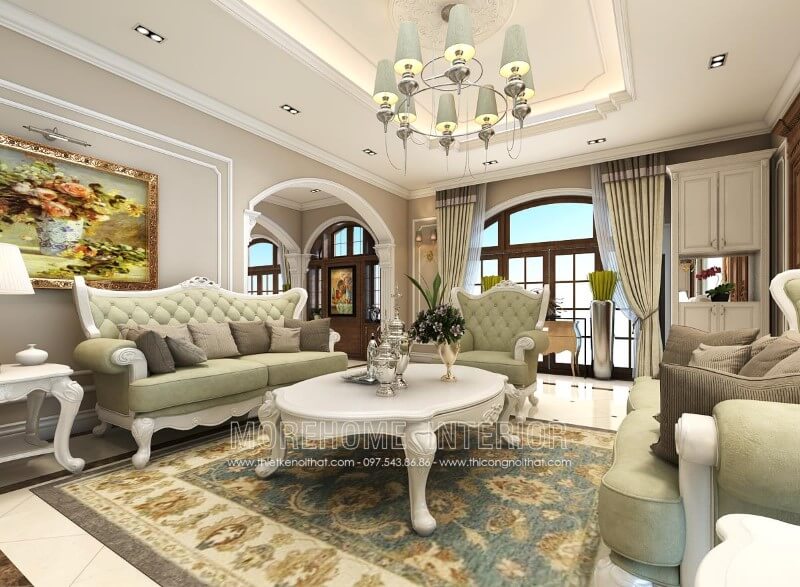 Moresofa chuyên sản xuất các mẫu Sofa tân cổ điển đẹp, phù hợp với mọi khách hàng sofa tân cổ điển