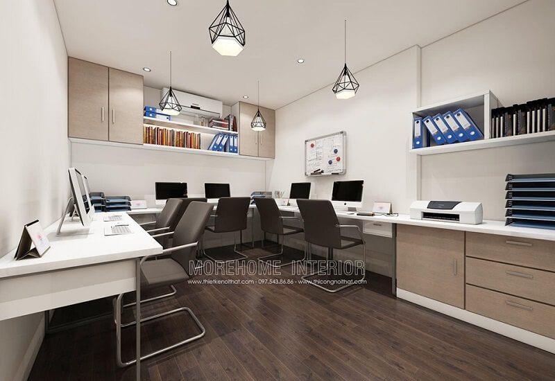 Xu hướng thiết kế văn phòng chung cư nhỏ hiện đại đang được ưa chuộng hiện nay.
