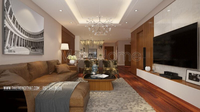 Bộ sofa góc tận dụng được tối đa góc khuất của căn hộ, tạo cho không gian tiếp khách thêm phần rộng rãi và tiện nghi hơn trong quá trình sử dụng