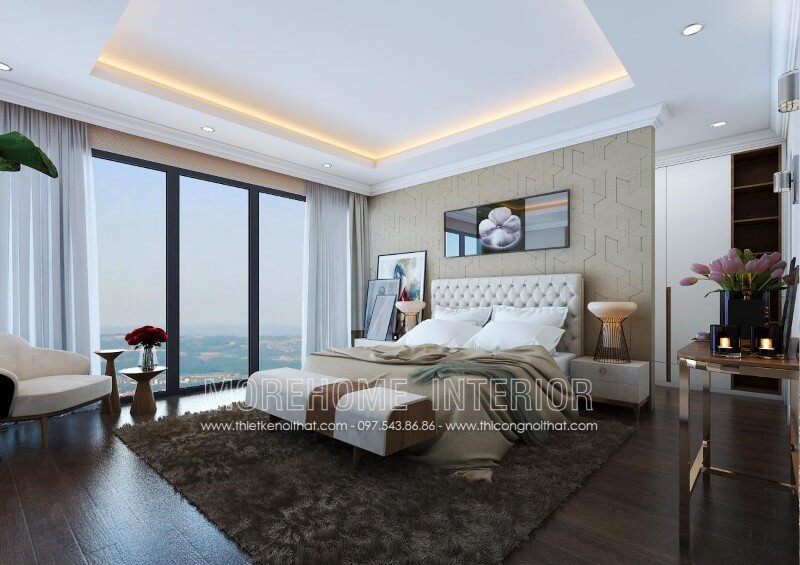 Mẫu giường ngủ bọc sofa phong cách hiện đại được nhiều khách hàng ưa chuộng