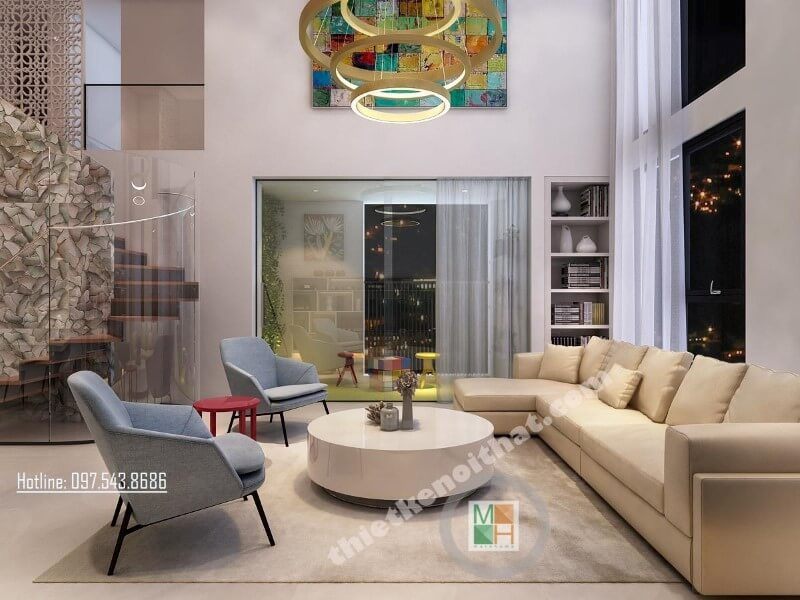 Trang trí nội thất phòng khách chung cư với sofa đẹp