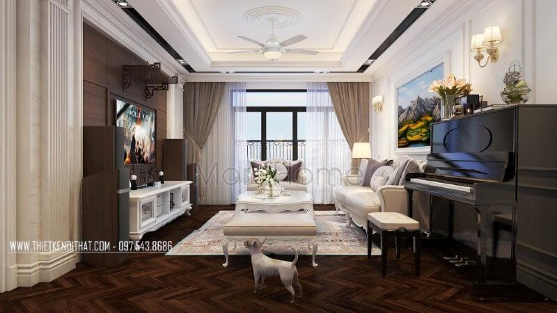 Thiết kế nội thất chung cư Royal city đẹp