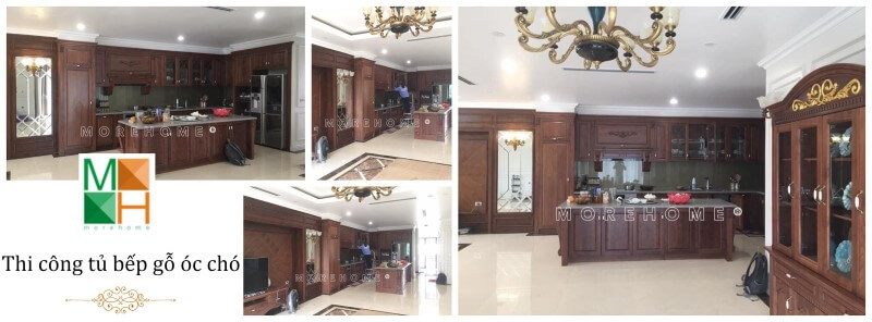 Tham khảo mẫu thi công tủ bếp gỗ óc chó đẹp , nổi bật giữa không gian sang trọng , và đây là sản phẩm vô cùng quan trọng cho gia đình.