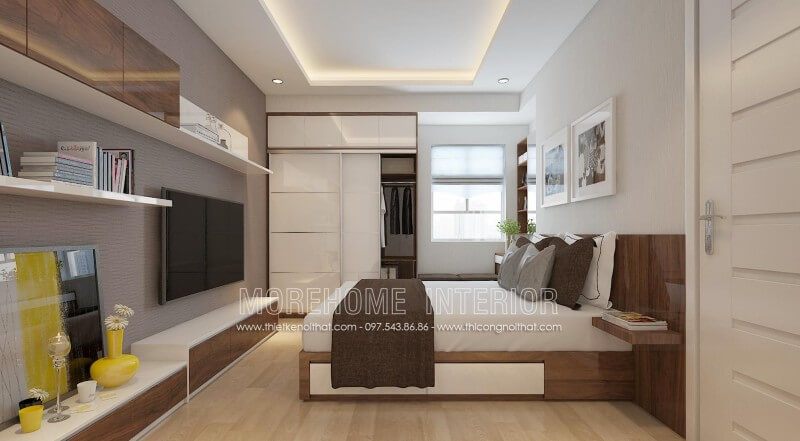 Mẫu giường ngủ 2 người phong cách hiện đại cho phòng ngủ bố mẹ